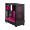 Fractal Design Pop Air RGB (Magenta Core TG) Gaming Case w/ Clear Glass Window, ATX, Hexagonal Mesh Front, Magenta Interior/Accents, 3 RGB Fans & ARGB Controller - Image 6