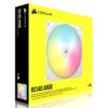 Corsair RS140 ARGB PWM 14cm Case Fan, Magnetic Dome Bearing, Daisy-Chain 4-Pin, 1700 RPM, AirGuide Tech, White - Image 6