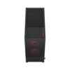Fractal Design Pop Air RGB (Magenta Core TG) Gaming Case w/ Clear Glass Window, ATX, Hexagonal Mesh Front, Magenta Interior/Accents, 3 RGB Fans & ARGB Controller - Image 5