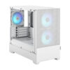 Fractal Design Pop Mini Air RGB (White TG) Gaming Case w/ Clear Glass Window, Micro ATX, Hexagonal Mesh Front, 3 RGB Fans & ARGB Controller - Image 6
