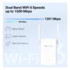 Mercusys (ME60X) AX1500 Dual Band Wall-Plug Wi-Fi 6 Range Extender, 1x GB LAN, AP Mode - Image 3
